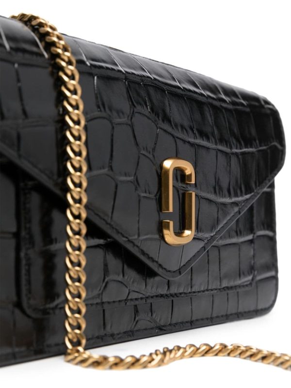 Marc Jacobs The Croc-Embossed Longshot chain wallet - Image 4