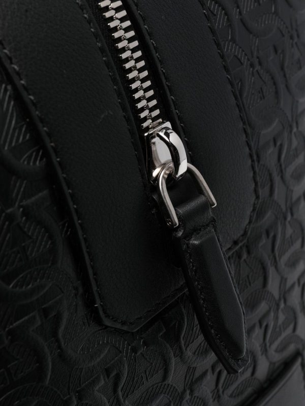 Ferragamo Gancini-embossed leather holdall - Image 4