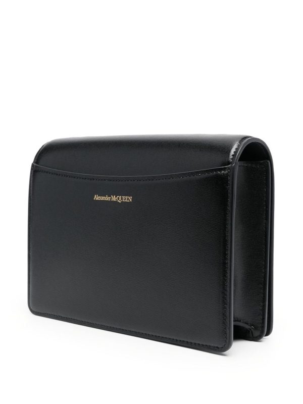 Alexander McQueen logo-stamp leather crossbody bag - Image 4