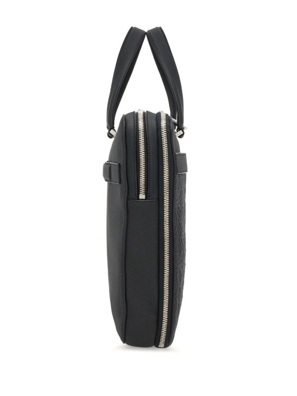 Ferragamo monogram-embossed leather briefcase - Image 4