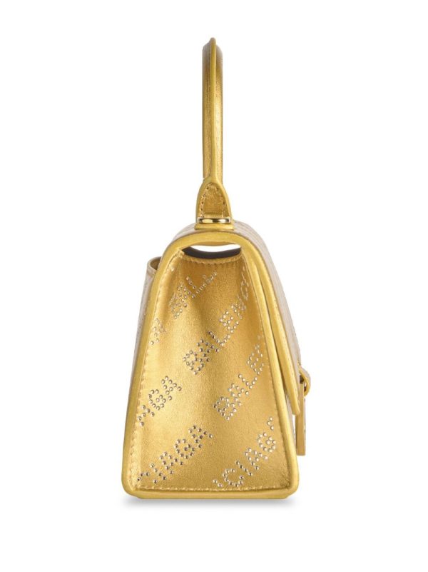 Balenciaga Hourglass XS rhinestone mini bag - Image 4