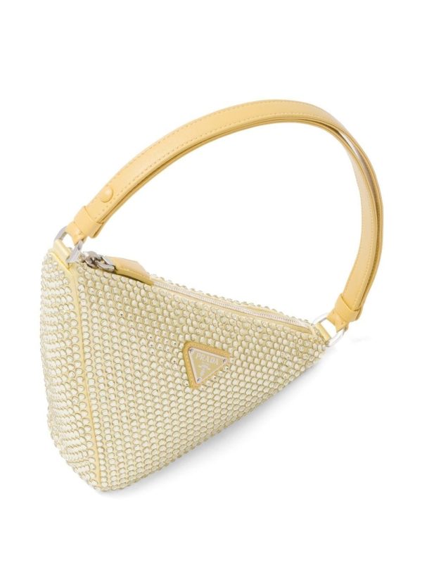 Prada Triangle crystal-embellished mini bag - Image 4