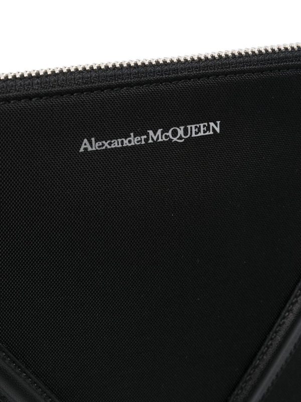 Alexander McQueen logo-print envelope clutch - Image 4