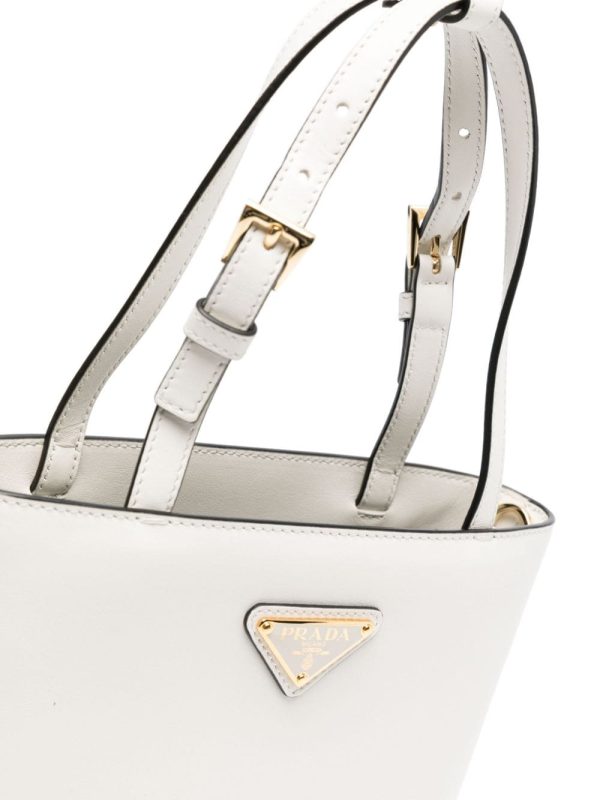 Prada triangle logo-appliqué tote bag - Image 4