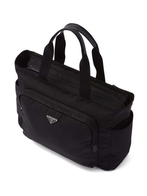 Prada Saffiano leather recycled tote bag - Image 4