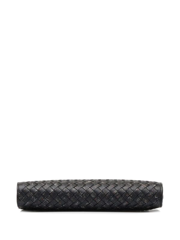 Bottega Veneta   Intrecciato-weave clutch bag - Image 4