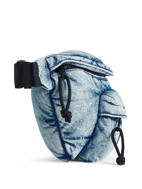 Balenciaga Explorer denim belt bag - Image 4