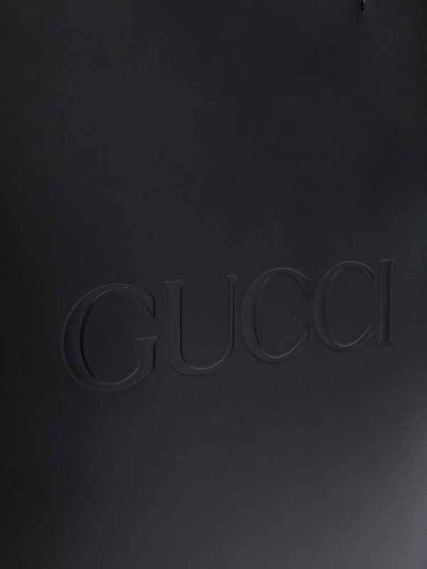 Gucci debossed leather tote bag - Image 4