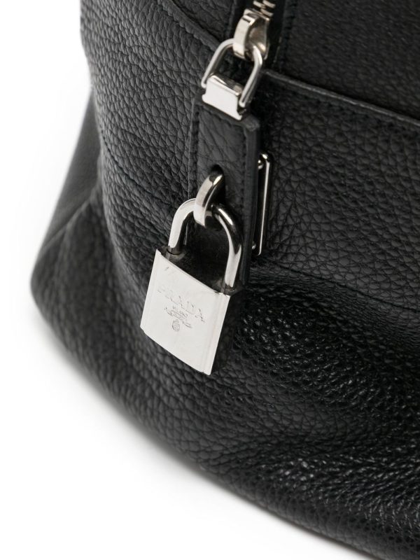 Prada grained-leather holdall tote bag - Image 4