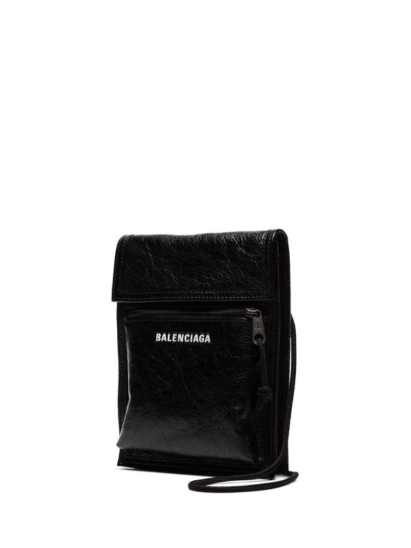 Balenciaga Explorer Arena cracked leather messenger bag - Image 4
