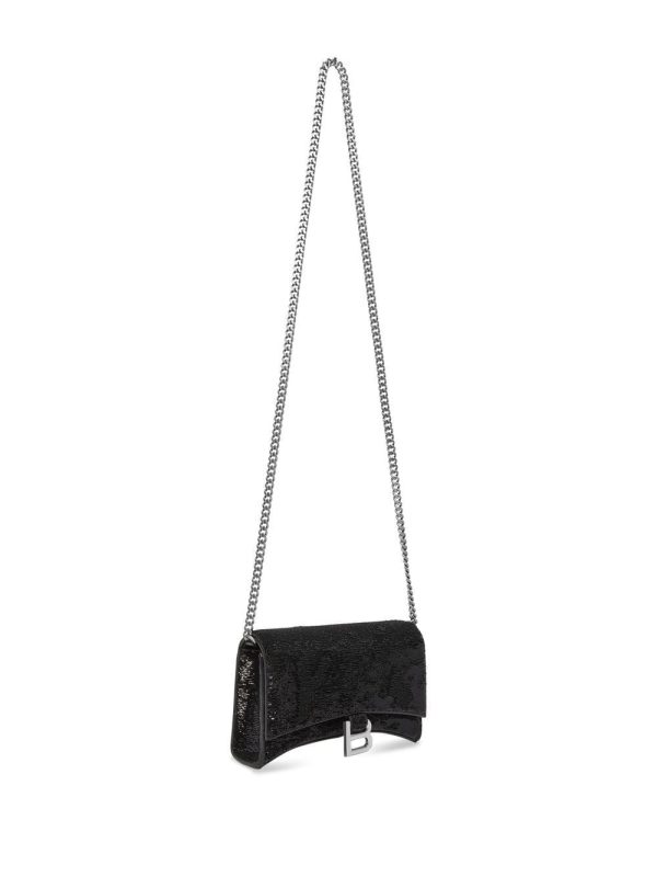Balenciaga Hourglass sequin-detail chain wallet - Image 4