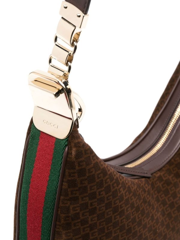 Gucci Gancio monogram-print shoulder bag - Image 4