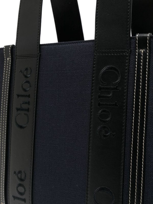 Chloé Woody denim tote bag - Image 4