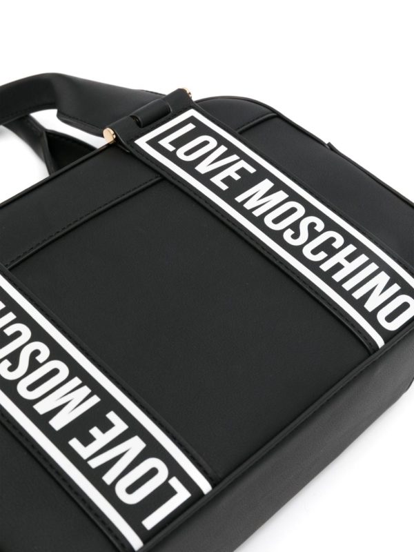 Love Moschino logo-tape crossbody bag - Image 4