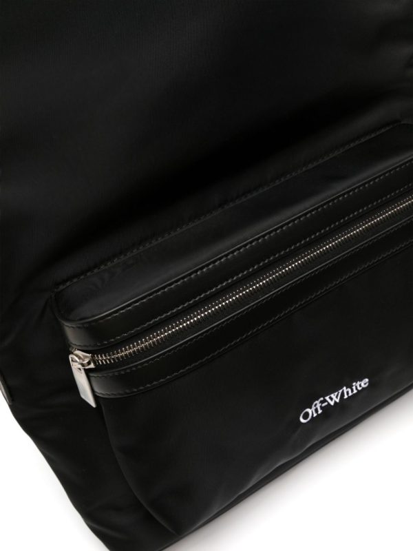Off-White embroidered-logo backpack - Image 4