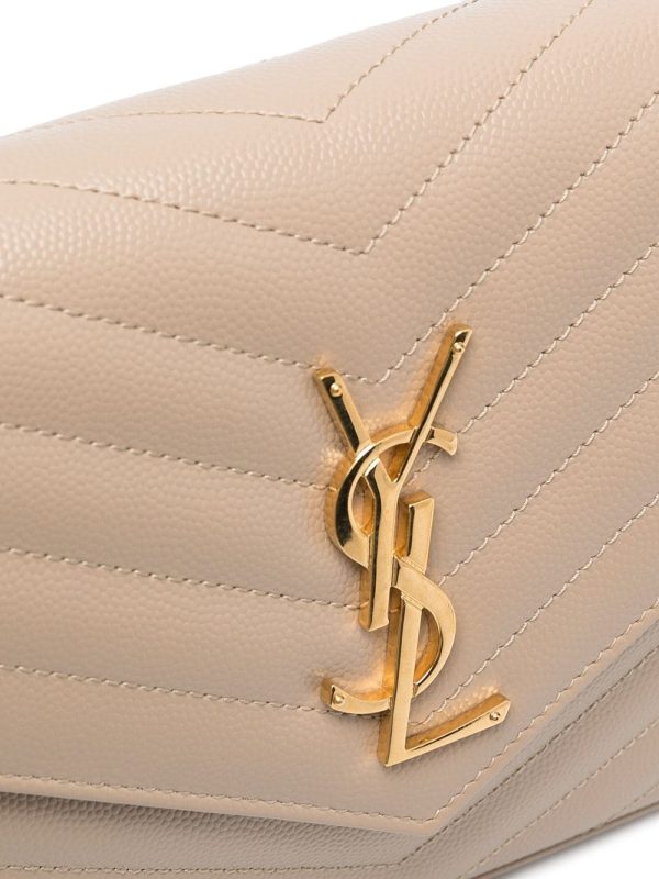 Saint Laurent monogram-plaque quilted shoulder bag - Image 4