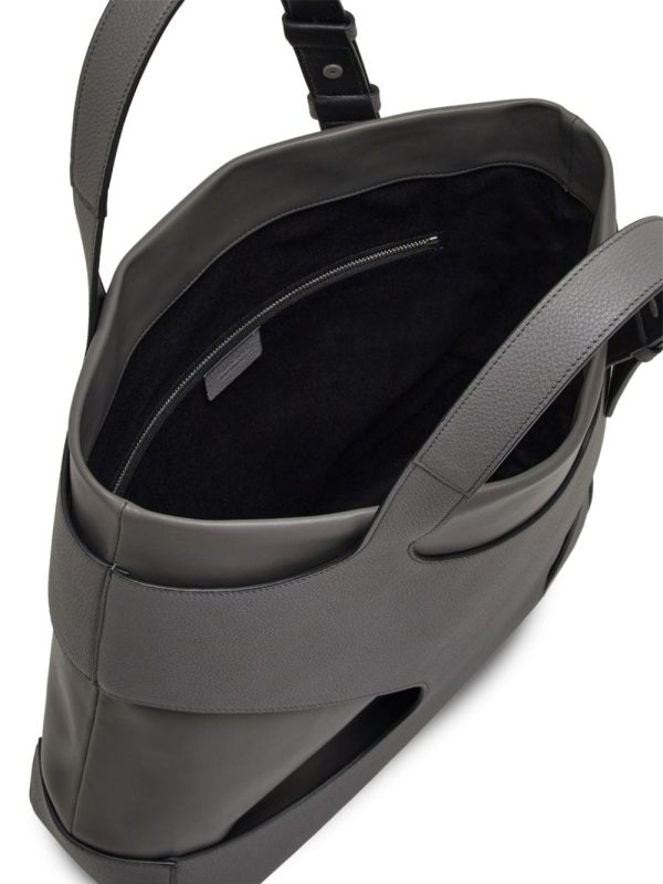 Ferragamo cut-out detail leather tote bag - Image 4