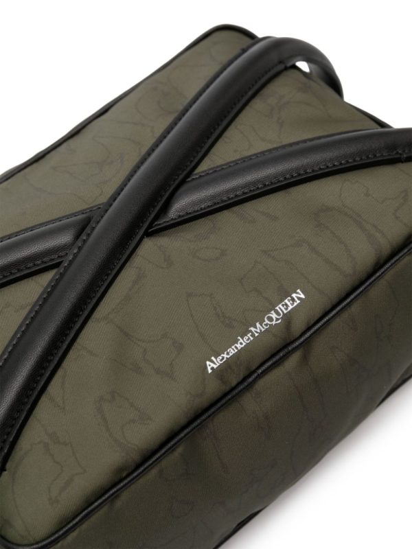 Alexander McQueen panelled-leather gabardine bag - Image 4
