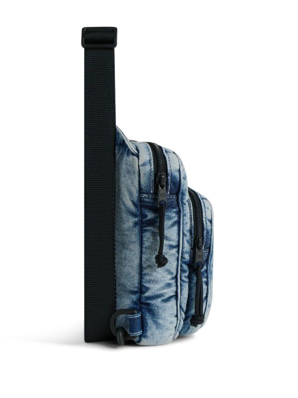 Balenciaga Explorer denim messenger bag - Image 4