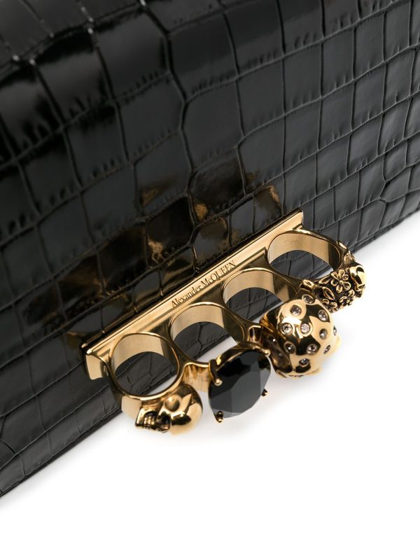 Alexander McQueen embossed knuckleduster shoulder bag - Image 3