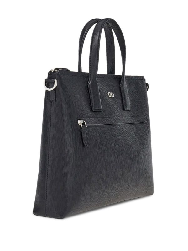 Ferragamo Gancini leather business bag - Image 4
