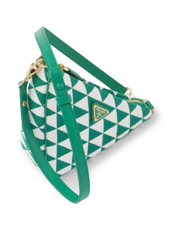 Prada embroidered jacquard mini bag - Image 4
