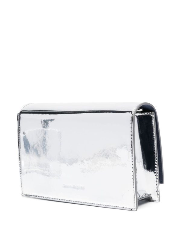Alexander McQueen Jewelled metallic-finish shoulder bag - Image 4