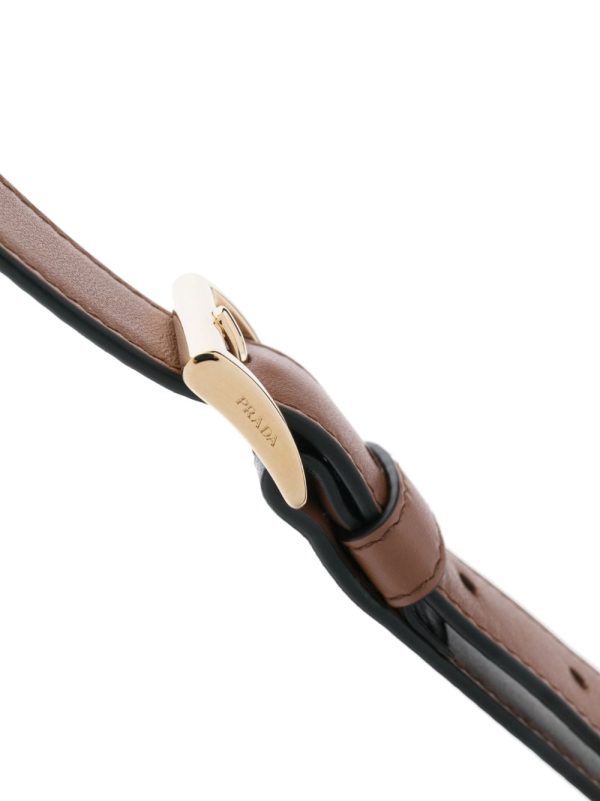 Prada triangle-logo leather shoulder bag - Image 4