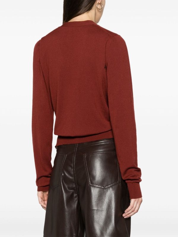 Bottega Veneta   asymmetric cropped cardigan - Image 4