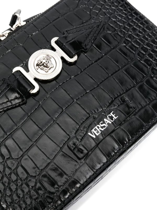 Versace croc-embossed crossbody bag - Image 4