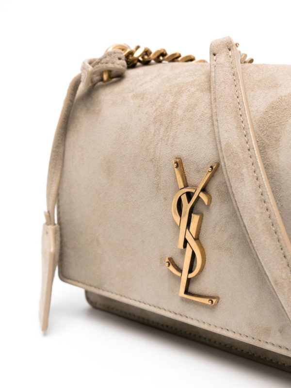 Saint Laurent small Sunset suede crossbody bag - Image 4