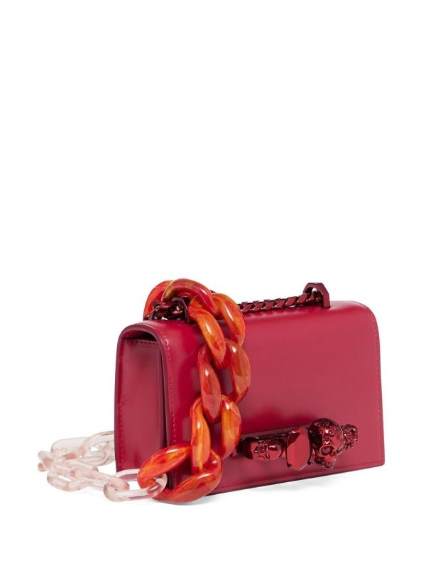 Alexander McQueen mini Jewelled skull satchel bag - Image 4