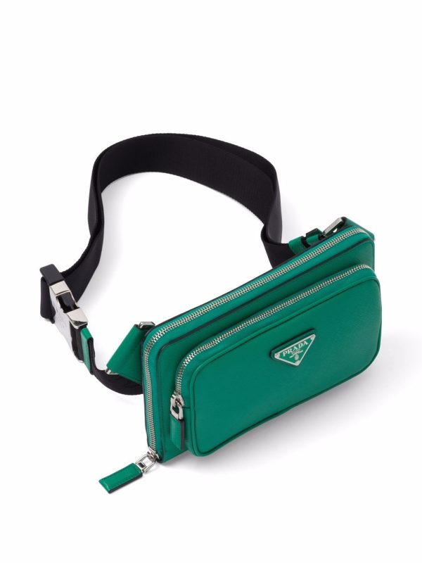 Prada logo plaque crossbody bag - Image 4