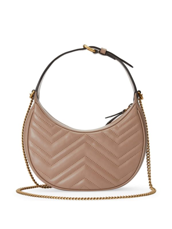 Gucci GG Marmont half-moon shaped mini bag - Image 4