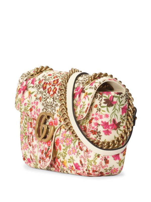Gucci small GG Marmont floral shoulder bag - Image 3