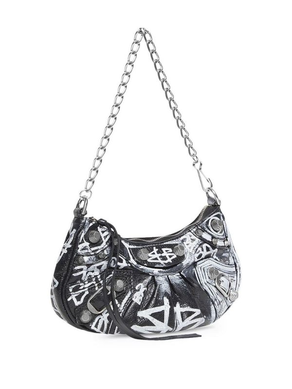 Balenciaga Le Cagole grafitti mini bag - Image 4