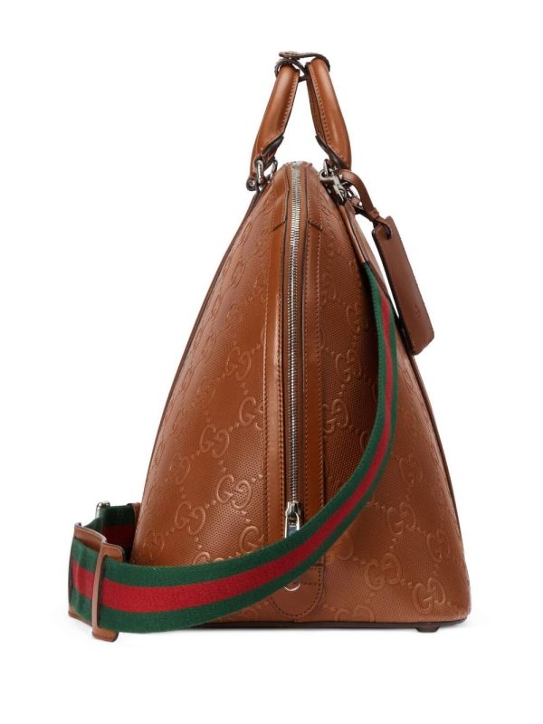 Gucci GG embossed duffle bag - Image 4