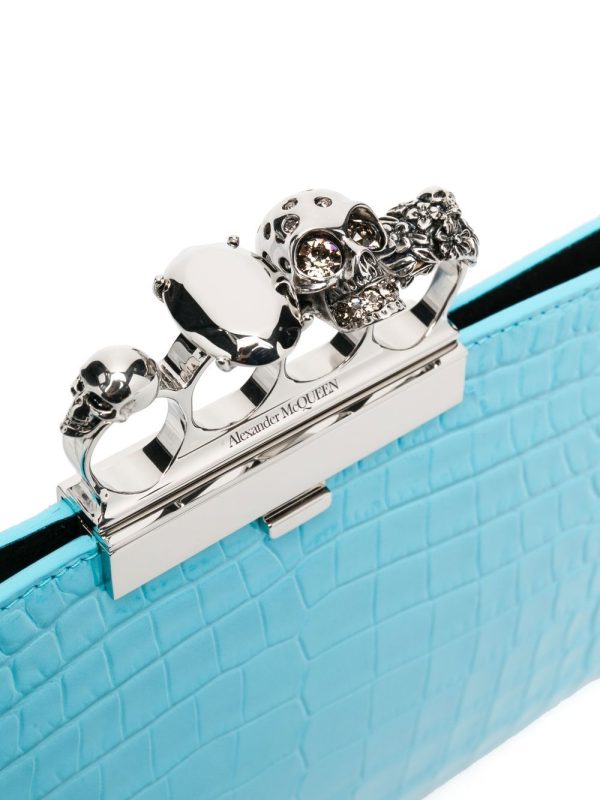 Alexander McQueen Skull Four Ring clutch bag - Image 4