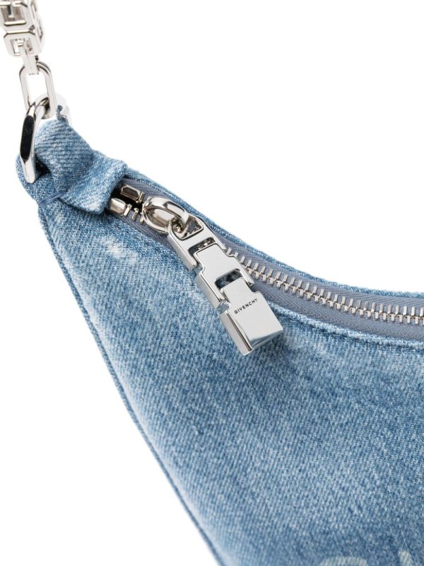 Givenchy Moon Cut-out denim shoulder bag - Image 4