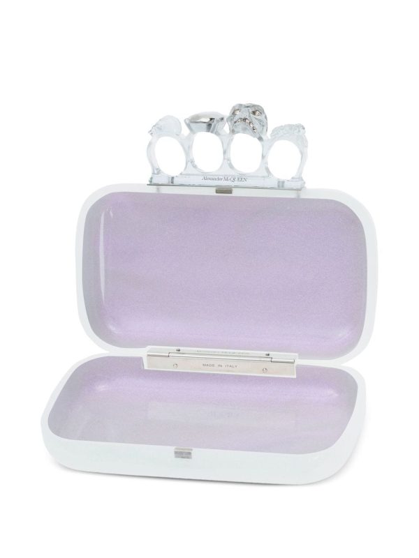 Alexander McQueen Skull iridescent clutch bag - Image 4