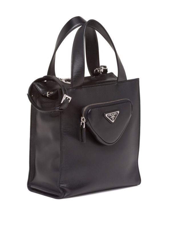 Prada triangle logo tote bag - Image 4