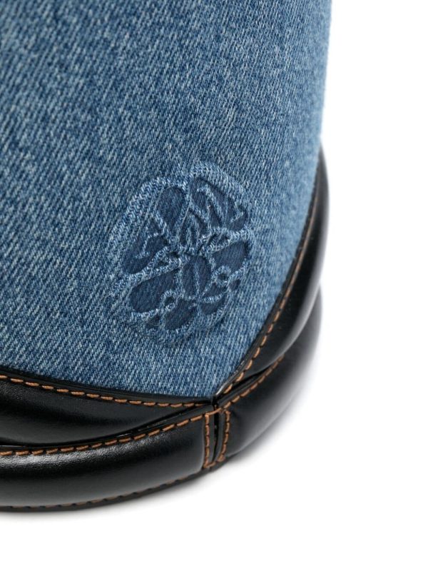 Alexander McQueen The Curve denim bucket bag - Image 4