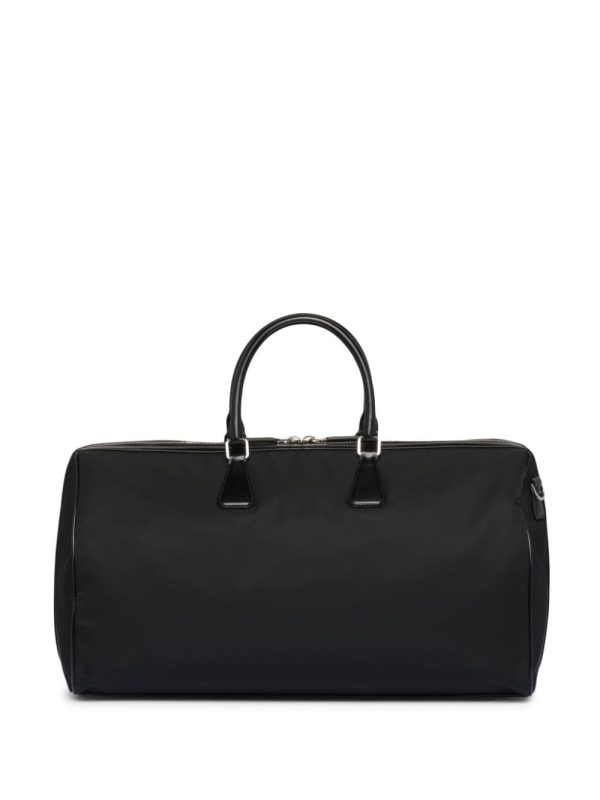 Prada logo-plaque panelled duffel bag - Image 4