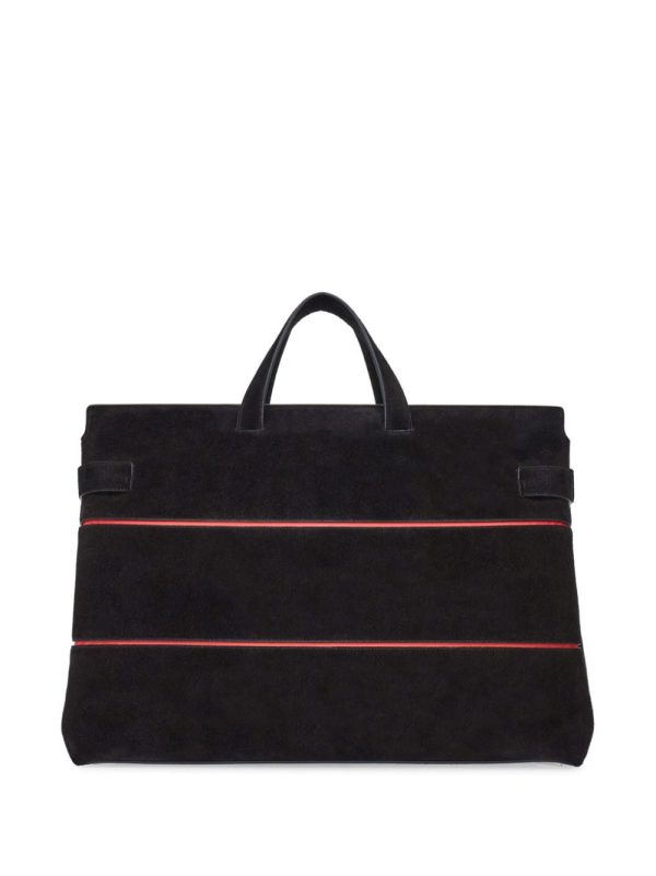 Ferragamo Gancini-plaque suede tote bag - Image 4