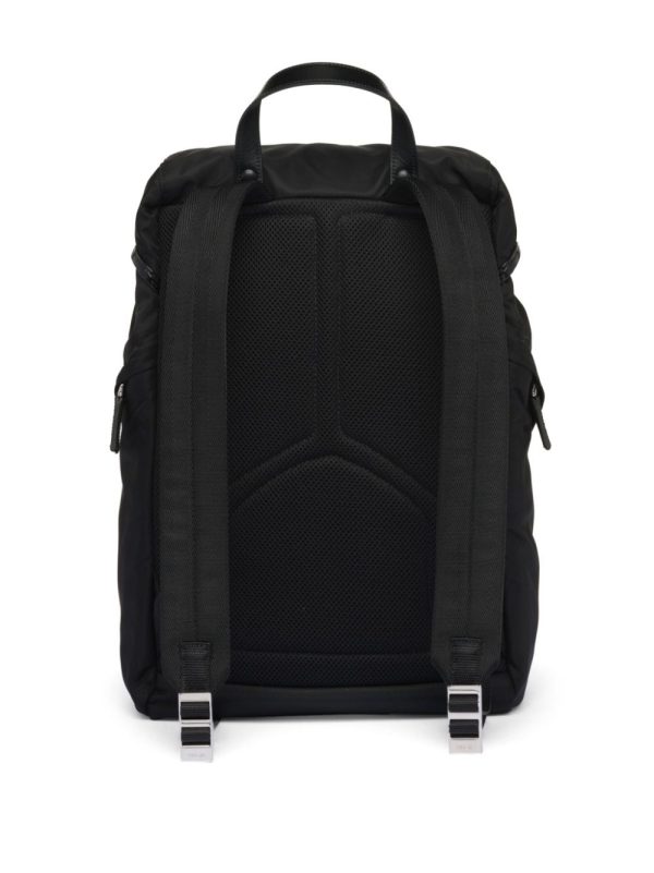 Prada triangle-logo panelled backpack - Image 4