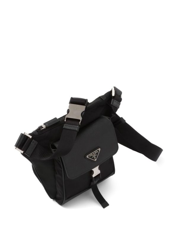 Prada recycled nylon Saffiano leather shoulder bag - Image 4
