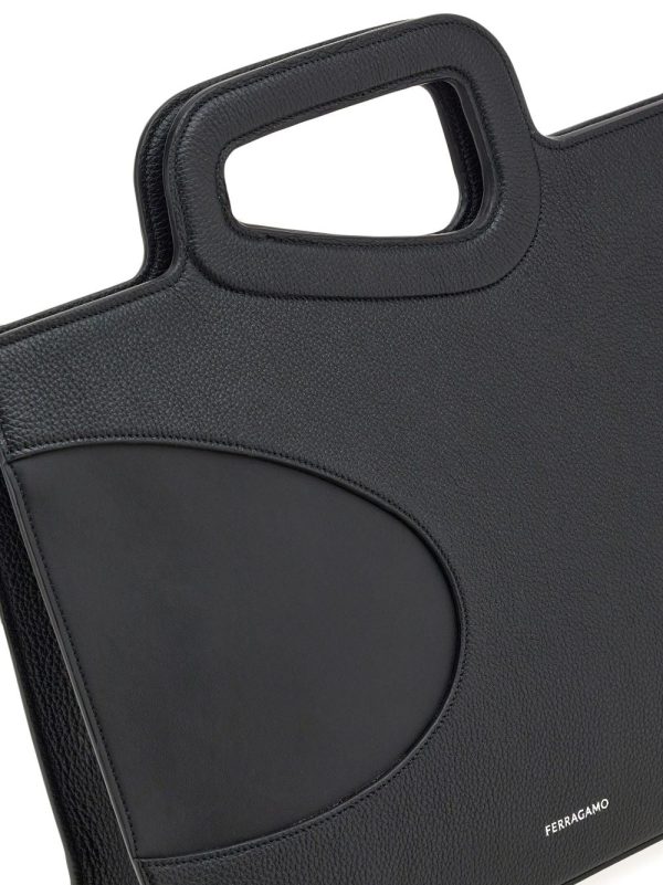 Ferragamo cut-out detail leather briefcase - Image 4
