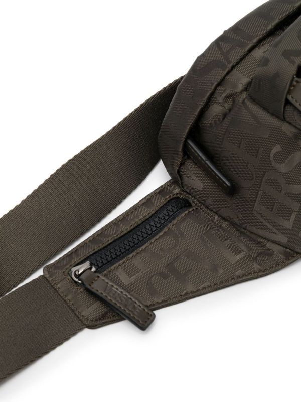 Versace logo-print zipped belt bag - Image 4