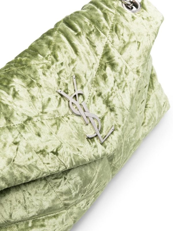 Saint Laurent small Puffer velvet shoulder bag - Image 4