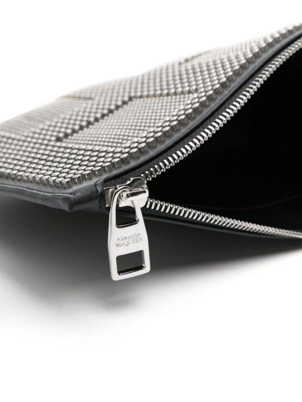 Alexander McQueen studed leather clutch bag - Image 4